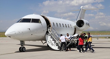 Aniden rahatsızlanan minik için havalandı