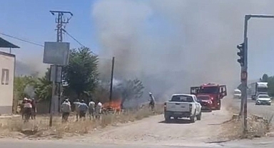Bahçe yangını paniğe yol açtı