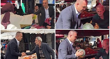 Başkan Yurdagül'den bayram öncesi pazar ziyareti