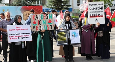Bayramda da Gazze için yürüdüler