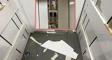 Belediyede tehlike saçan asansör!
