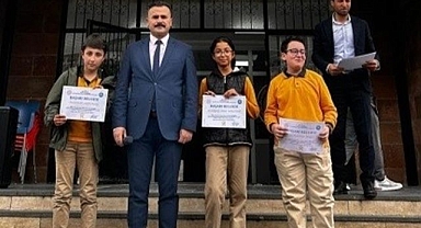 Bursluluk sınavında tam puan aldılar