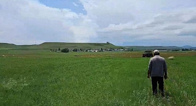Ekili tarım arazilerini dolu vurdu
