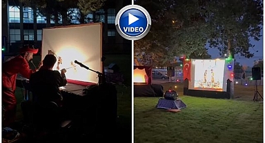 Erzurum'da açık havada sanat dolu akşam