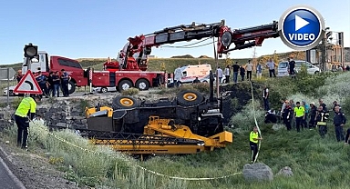 Erzurum'da Vinç Operatörü feci kazada can verdi