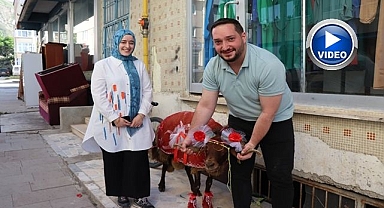 Erzurumlu damattan nişanlısına kurbanlık koç hediyesi