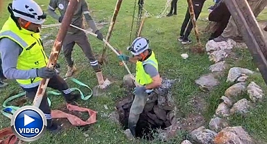Kuyuda 2 gün mahsur kaldı... Böyle kurtarıldı