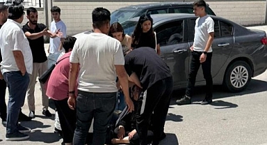 Otomobilin çarptığı yaya yaralandı