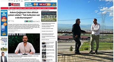 PUSULA'nın röportajı Bursa'da manşet oldu