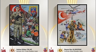 Resimlerinde jandarmanın kahramanlıklarını yansıttılar