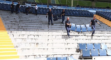Stadyumda yenileme ve tadilat çalışmaları başladı