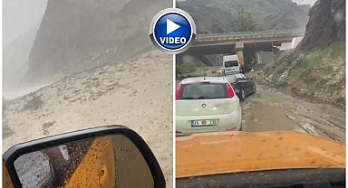 Tortum Aksu Kapı'da heyelan!