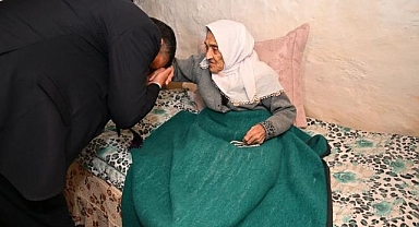 Vali Çiftçi'den 102 yaşındaki Nuriye nineye ziyaret