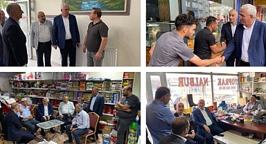 AK Parti Erzurum Milletvekili Öz'den Çat'ta esnaf ziyareti