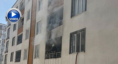 Apartmanda yangın paniği