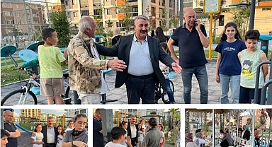 Başkan Sunar, parkta vatandaşlarla buluştu