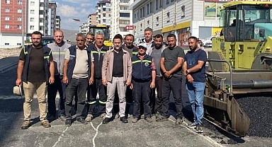 Başkan Uçar asfalt çalışmalarını yerinde inceledi