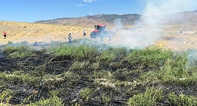 Biçerdöver ile hasatta yangın kontrolü uyarısı