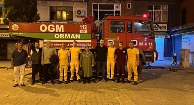 Bursa’daki orman yangını söndürme çalışmalarına destek