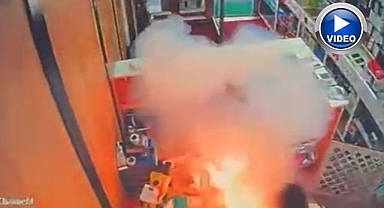 Cep telefonu bataryası bomba gibi patladı!
