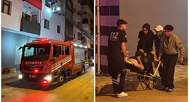 Çıkan yangında dumandan etkilendi