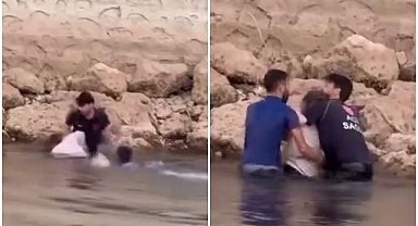 Dengesini kaybederek gölete düştü