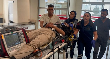 Devrilen motosikletin sürücüsü ağır yaralandı
