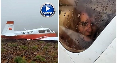 Düşen uçağa ilk ulaşılan anlar ortaya çıktı