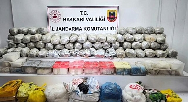 Düzenlenen operasyonda 121 kilo uyuşturucu ele geçirildi