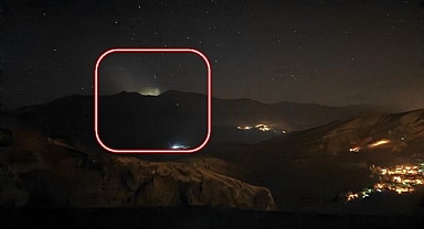 Erzurum-Artvin sınırında gizemli ışık