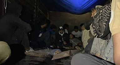 Erzurum'da göçmen kaçakçılığı! Tırın dorsesinde yakalandılar