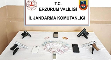 Erzurum’da Jandarmadan silah operasyonu