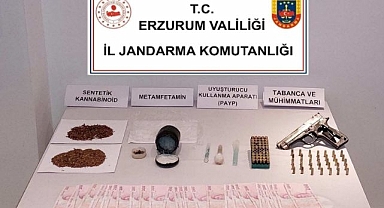 Erzurum'da jandarmadan uyuşturucu operasyonu