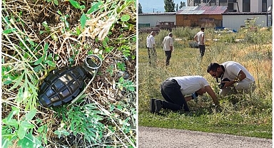 Erzurum'da panik yaratan el bombası süs çıktı