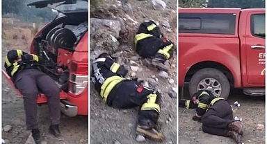 Erzurum İtfaiyesi Hatay'da görev başında