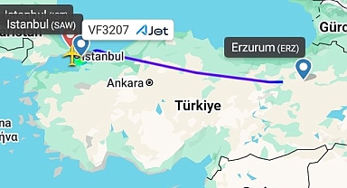 Erzurum uçağı İstanbul’a acil yön değiştirdi