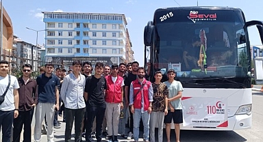 Gençler, 'Medeniyet, Tarih ve Kültür Kampları'na uğurlandı