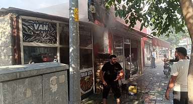 İş yerinde yangın paniği: İlk müdahaleyi vatandaşlar yaptı