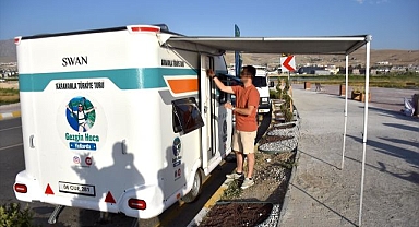 Karavanıyla şehir şehir keşifte...