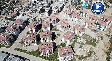 Kentsel dönüşüm alanında modern binalar yükseldi