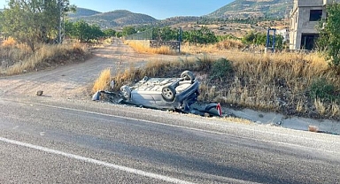 Otomobil takla attı: 1 yaralı