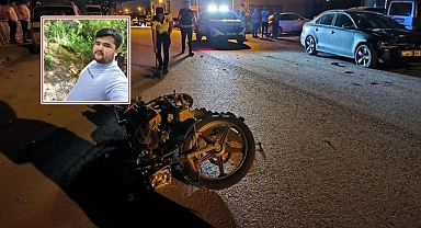 Otomobille motosiklet çarpıştı: Sürücü kurtarılamadı