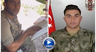 Şehit askerin mağaraya girmeden önceki görüntüleri ortaya çıktı