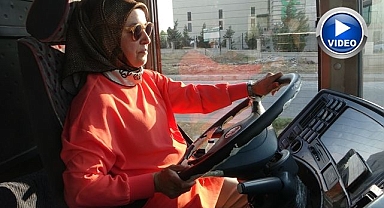 Şoför Nebahat artık otobüs direksiyonunda