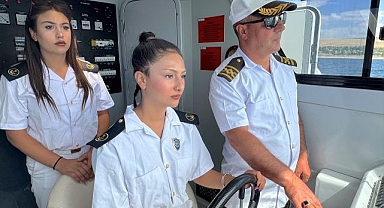 Stajyer kadın kaptanlar dümen başında