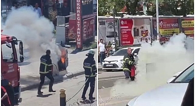 Trafo yangını paniğe neden oldu