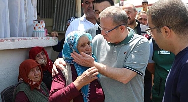 Vali hasar tespiti için sahada