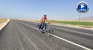 Van Gölü için pedal çevirdi