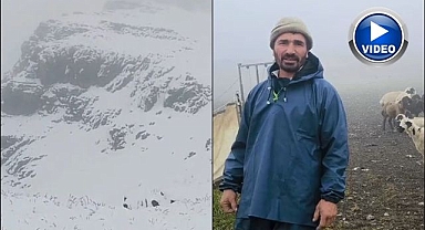 Yaylacılar Erzurum'da kara yakalandı