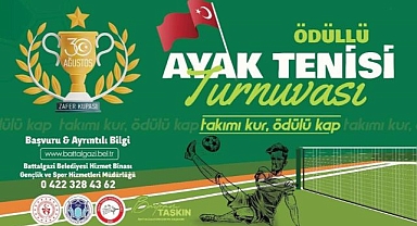 30 Ağustos’a özel ayak tenisi turnuvası